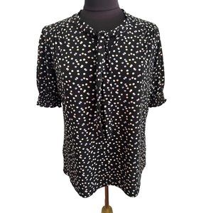 Naif Petite Black With Polka Dots And Neck Tie, PL